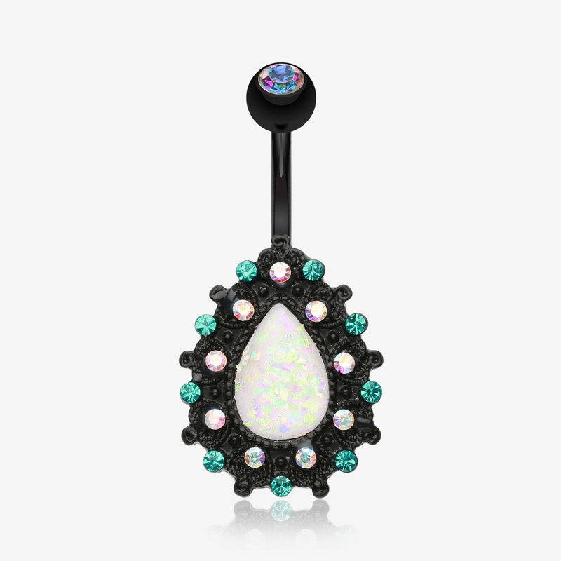 Colorline Eirene Opal Belly Button Ring