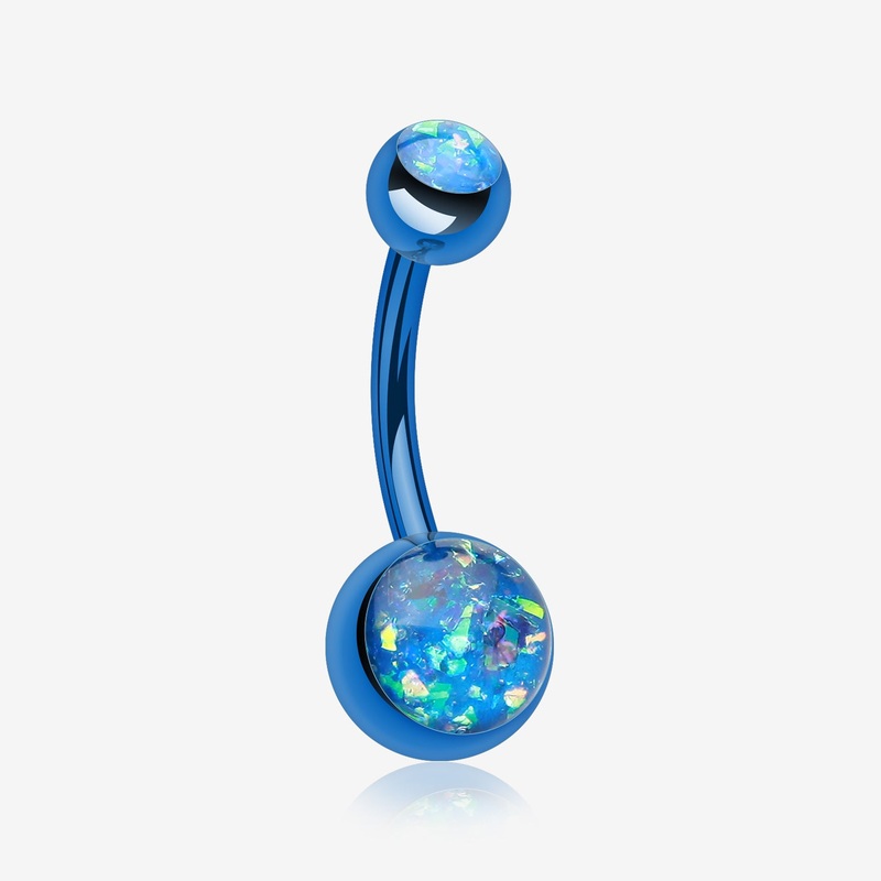 Colorline Opal Sparkle Shower Belly Button Ring