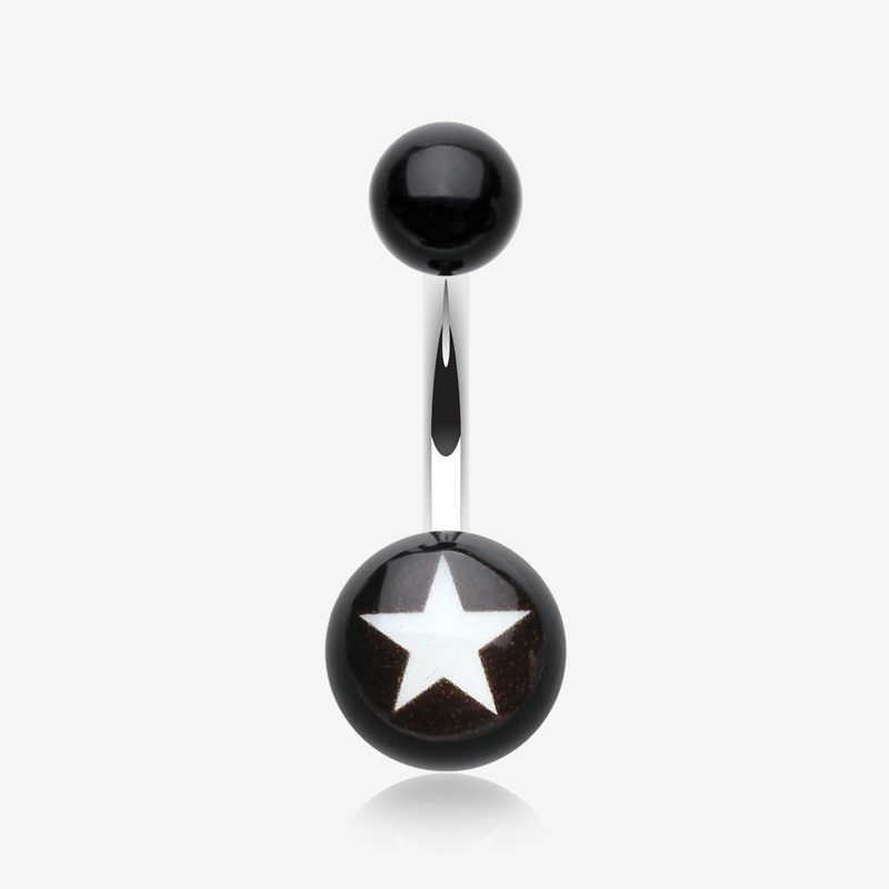 Nova Star Acrylic Belly Button Ring
