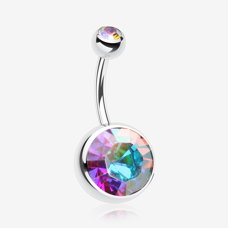 The Giant Sparkle Gem Ball Belly Button Ring