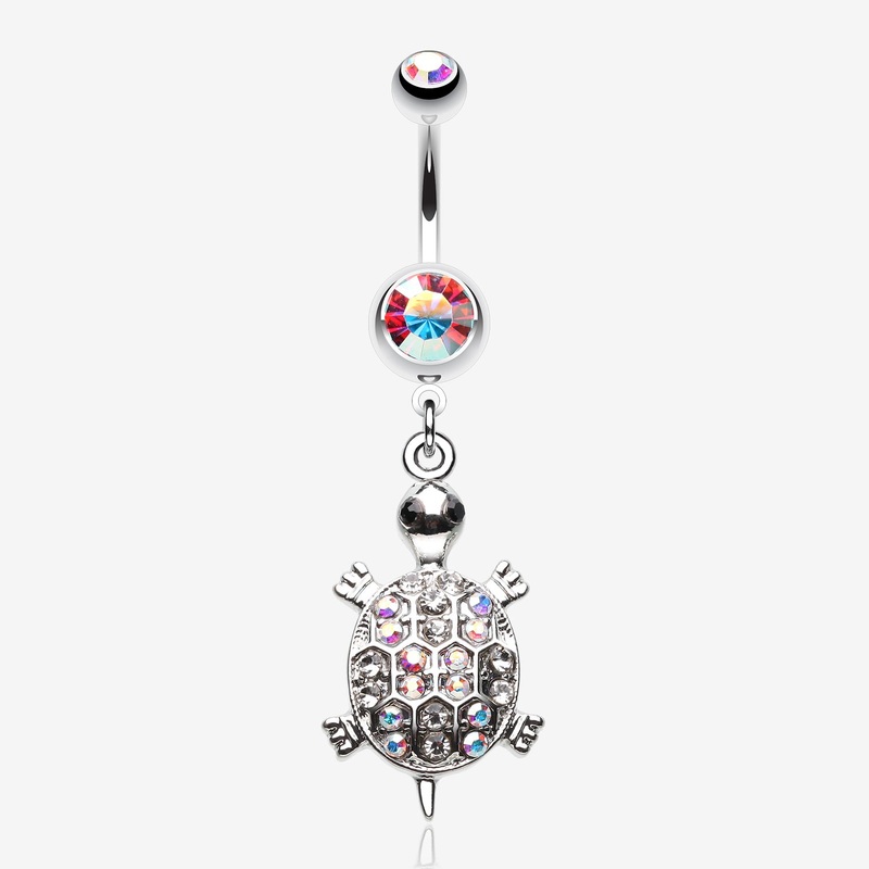 Turtle Dazzle Belly Button Ring