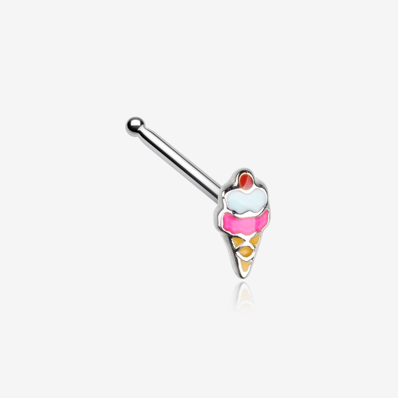 Sweet Jubilee Ice Cream Cone Nose Stud Ring