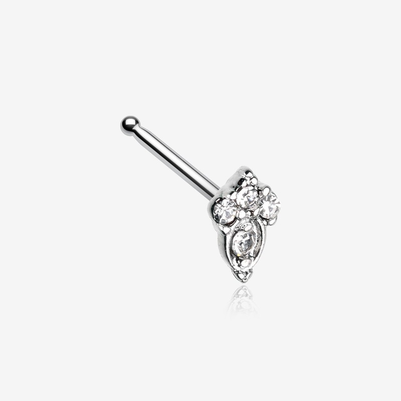 Victorian Elegance Sparkle Nose Stud Ring