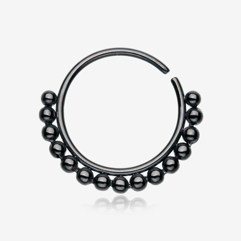 Blackline Bali Beads Spherule Bendable Hoop Ring 20 GA (0.8mm), 5/16″ (8mm)