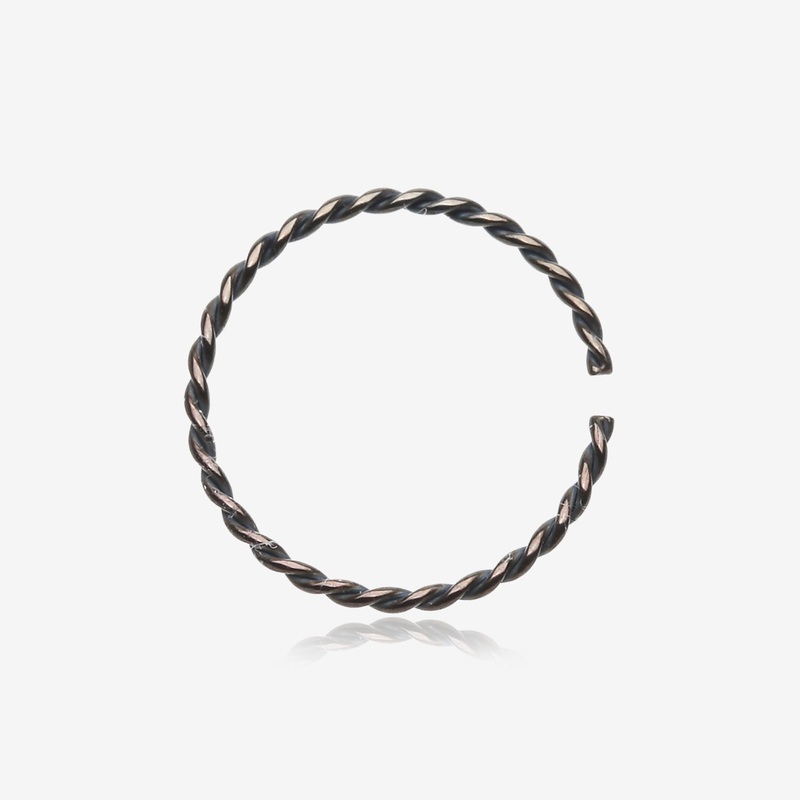 Colorline Classic Twist Wire Steel Bendable Hoop Ring 20 GA (0.8mm), 5/16″ (8mm)