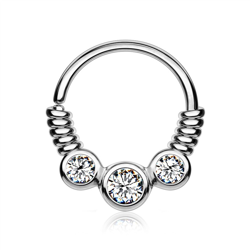 Trine Essence Sparkle Bendable Seamless Hoop Ring