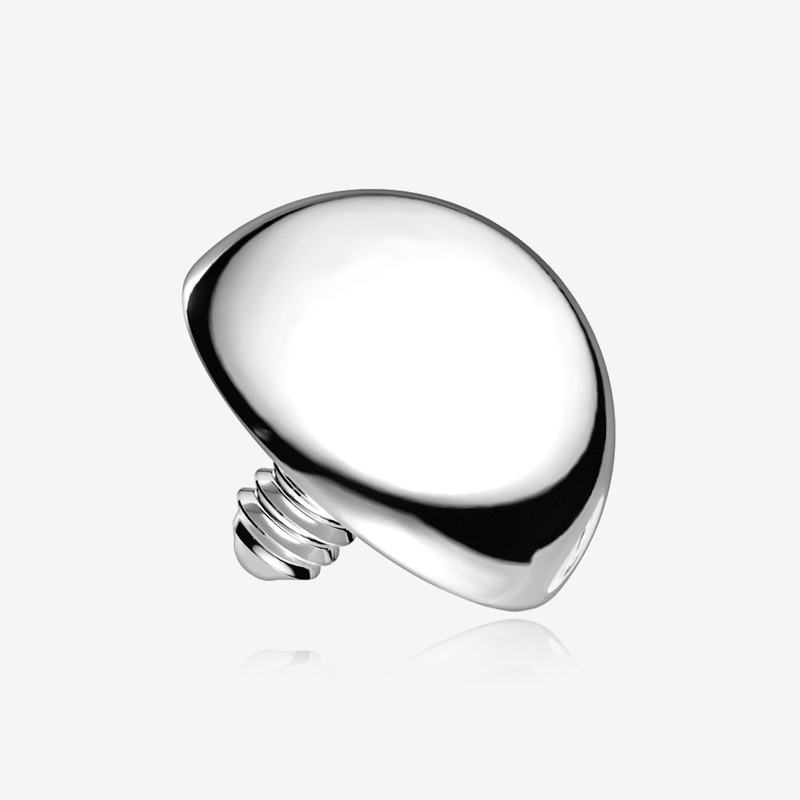 Implant Grade Titanium Internally Threaded Basic Dome Top Part 16 GA (1.2mm), Ball: 3mm