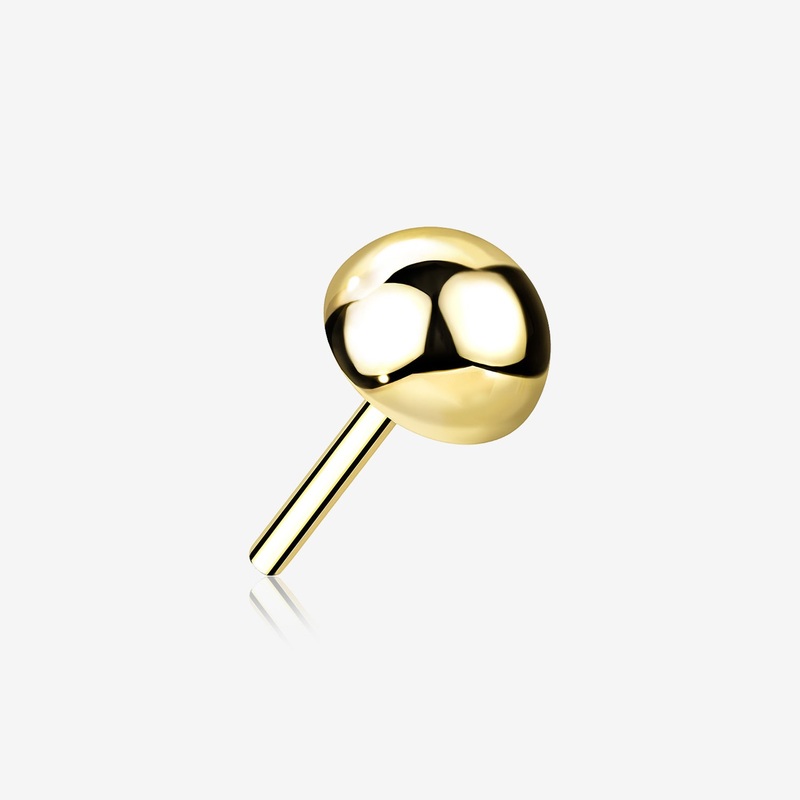 14 Karat Gold OneFit Threadless Dome Top Part