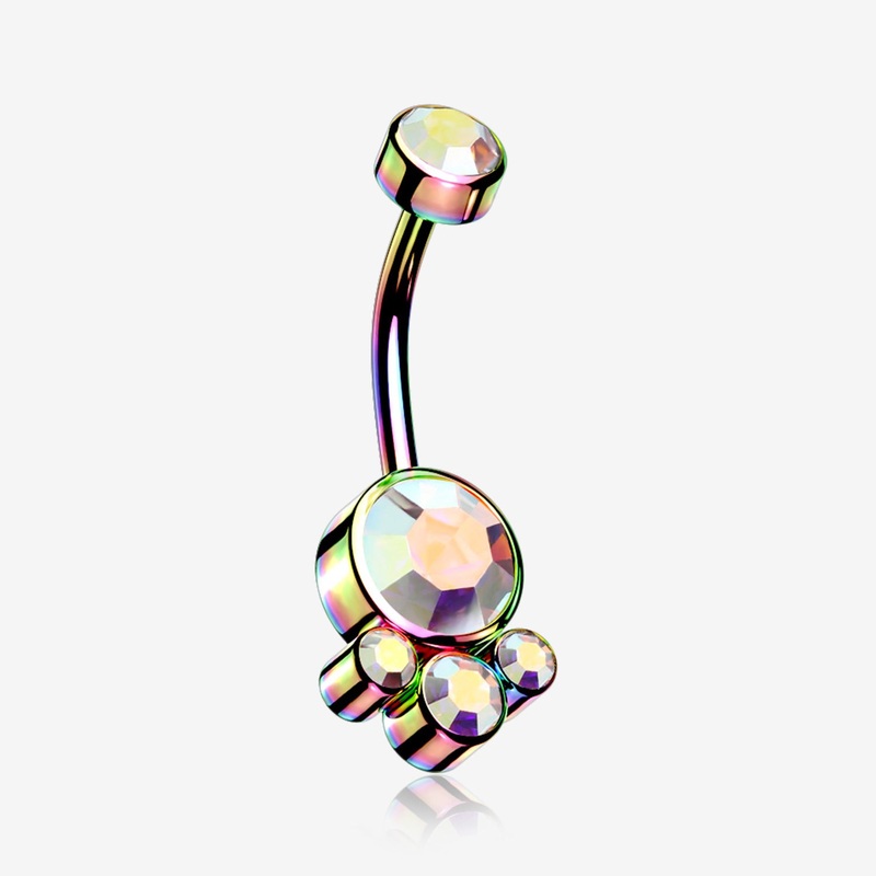 Colorline Majestic Sparkle Bali Internally Threaded Belly Button Ring