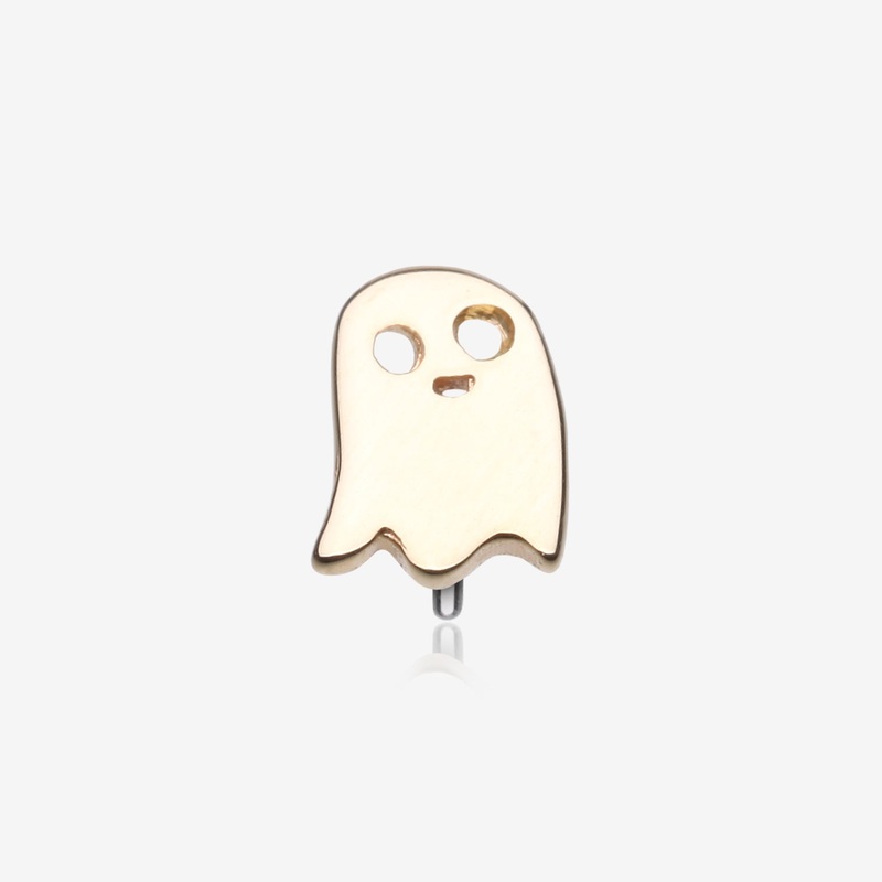 14 Karat Gold OneFit Threadless Adorable Lil Ghost Top Part