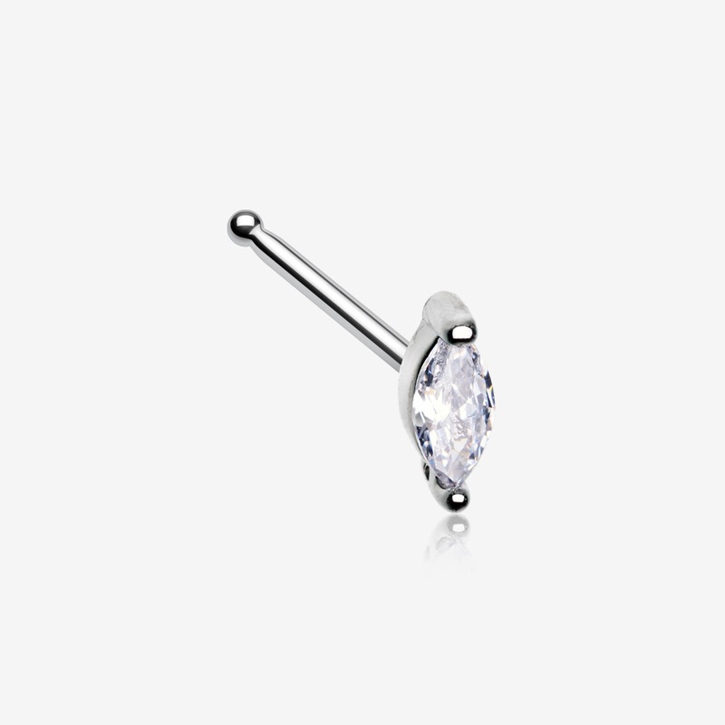 Marquise Sparkle Gem Nose Stud Ring