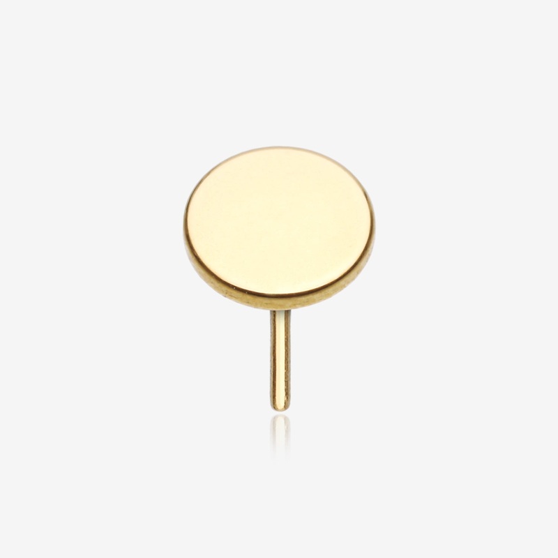 Pure24K Implant Grade Titanium OneFit Threadless Flat Round Disc Top Part 2.5mm