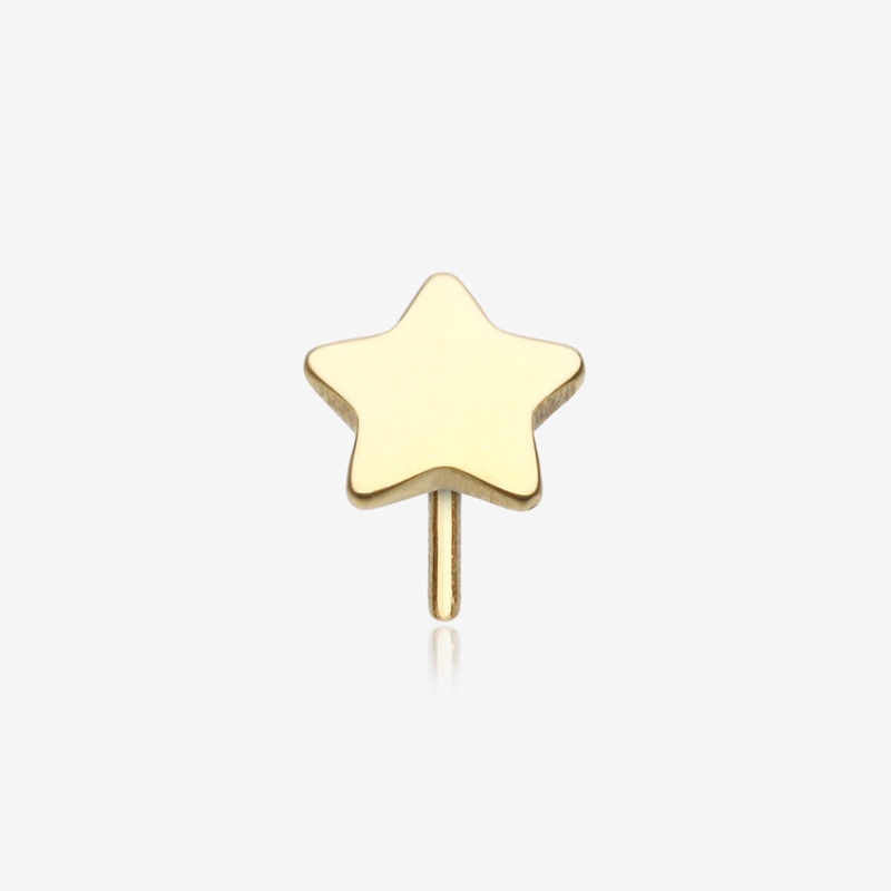 Pure24K Implant Grade Titanium OneFit Threadless Star Top Part 3mm