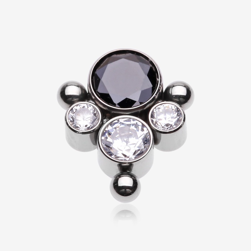 Implant Grade Titanium OneFit Threadless Bali Beaded Essence Sparkle Top Part