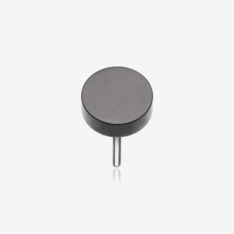 Implant Grade Titanium OneFit Threadless Blackline Flat Round Top Part