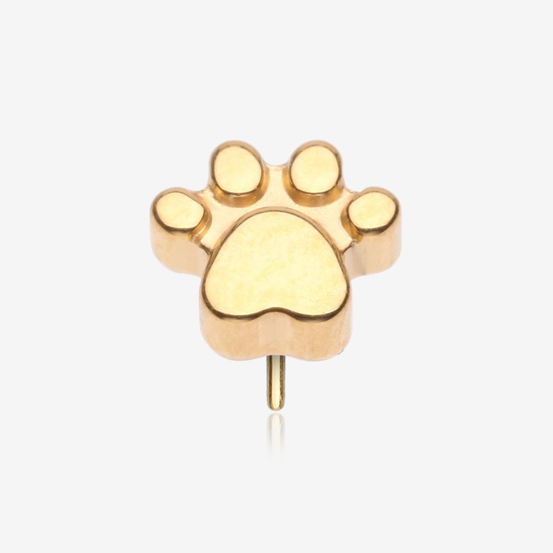 Implant Grade Titanium OneFit Threadless Golden Adorable Paw Top Part