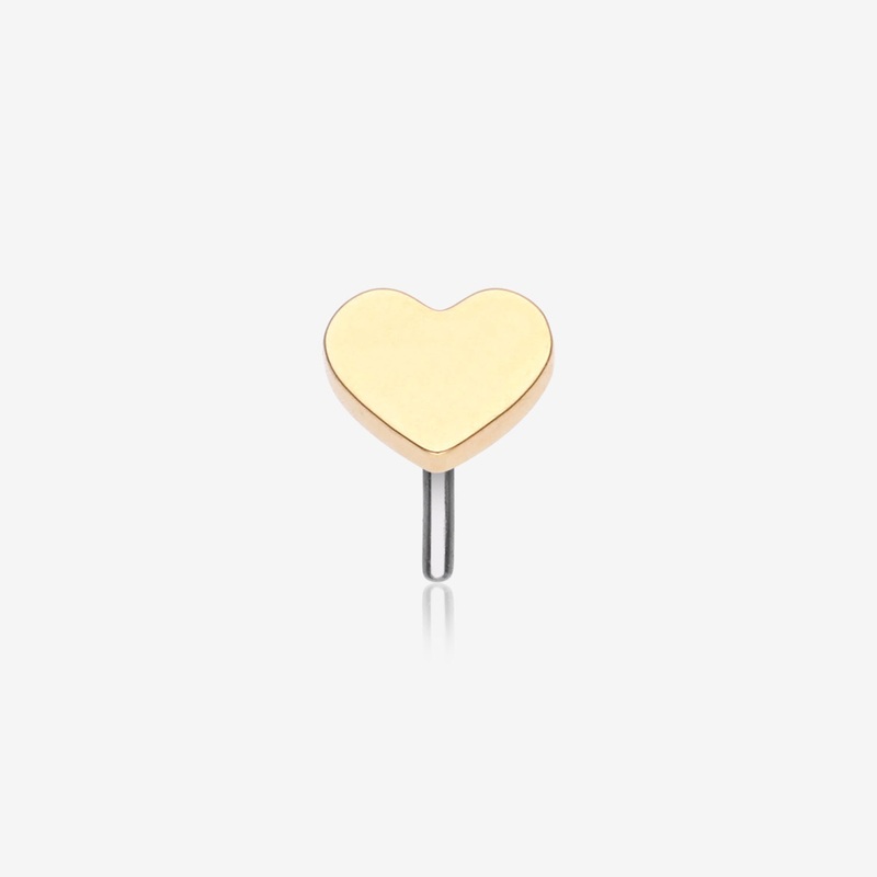 Implant Grade Titanium OneFit Threadless Golden Heart Top Part