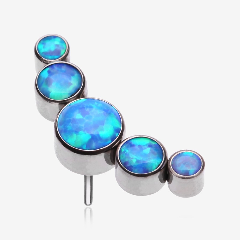 Implant Grade Titanium OneFit Threadless Journey Fire Opal Curve Top Part